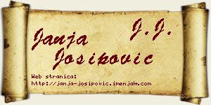 Janja Josipović vizit kartica